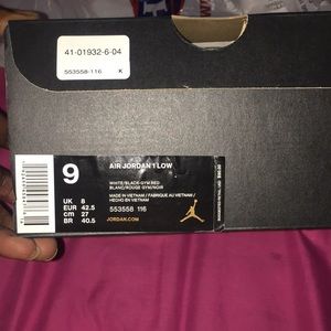 Brand new retro 1 lows black toe